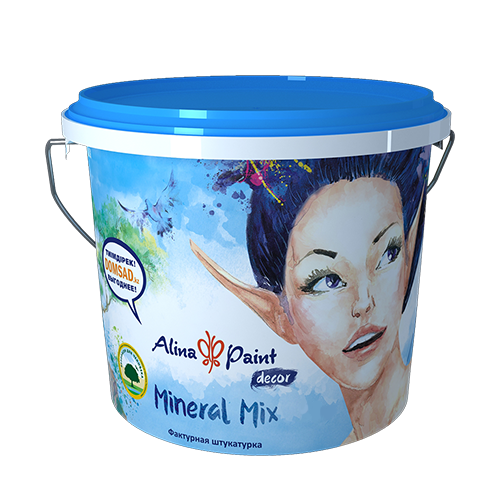Декоративная штукатурка ALINA PAINT Mineral Mix 25 кг., цена - купить в интернет-магазине