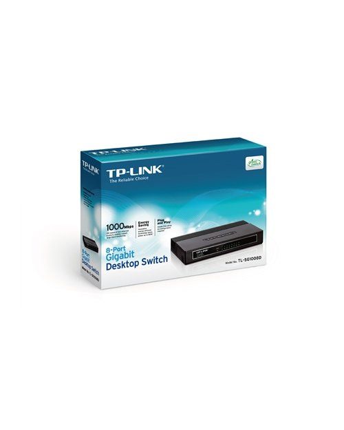 TP-Link TL-SG1008D 8-портовый гигабитный настольный коммутатор