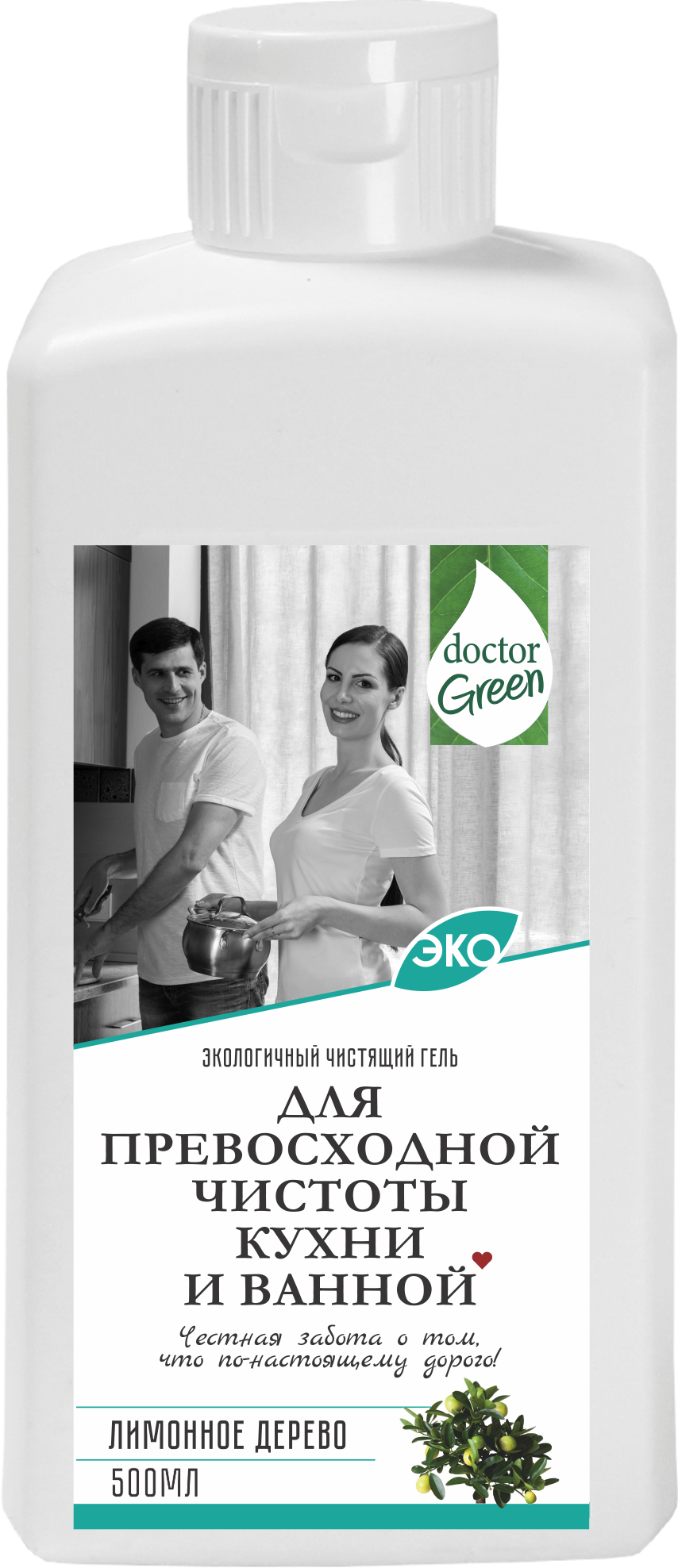 Чистящий крем для кухни и ванной комнаты Doctor Green «Для превосходной чистоты кухни и ванной», 500 мл в Талдыкоргане.