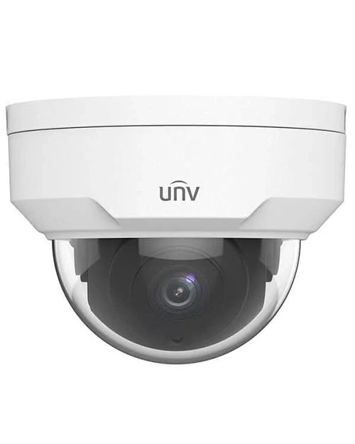 UNV IPC322LB-SF28-A Купольная  антивандальная IP камера 2 Мп с Smart ИК подсветкой до 30 метров Объектив: 2.8mm@F2.0 Матрица: 1/2.7" CMOS, разрешение 1920 × 1080:25fps Угол обзора: 112.7° Технология: DWDR, Ultra 265/H.264/MJPEG День/ночь: ИК-фильтр с авто